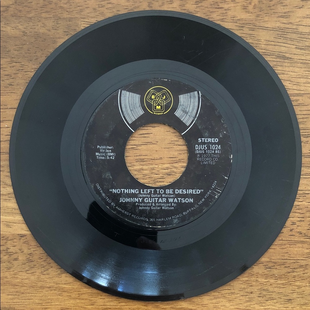 Johnny Guitar Watson Vinyl 45 Record A Real Mother For Ya